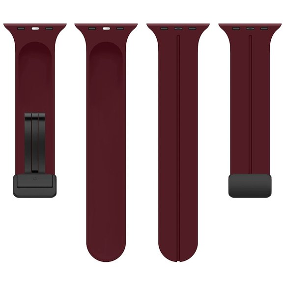 NEW Magnetic Strap Adjustable For Apple watch band - WINE RED - Picture 11 of 11